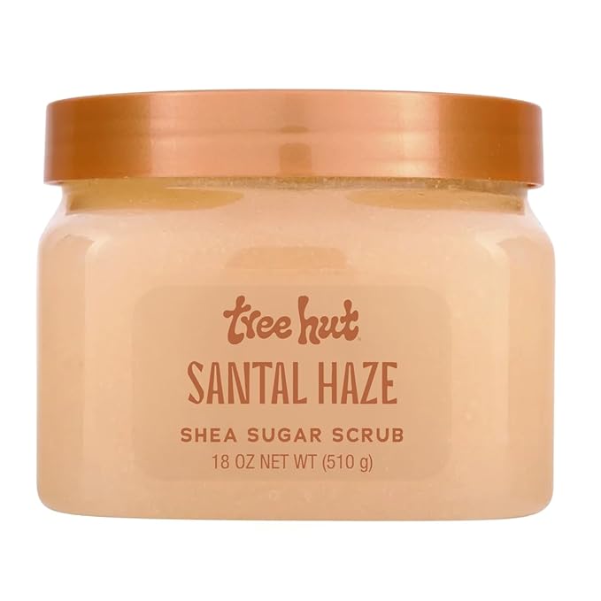 Tree Hut Santal Haze Body Scrub, Exfoliating Sugar Scrub, Vegan, 18 Oz