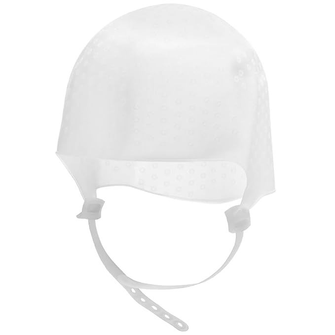 Highlight Caps for Hair, Soft Comfortable Silicone Hair Highlighting Cap with Adjustable Strap, Reusable Hair Dye Cap for Hair Dyeing Hair Salon,Highlight Cap