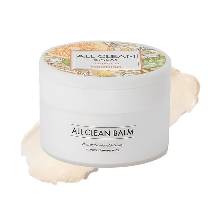 HEIMISH All Clean Balm Mandarin, Cleansing Balm, Waterproof Eye Makeup Remover, Oil Cleanser, Face Wash, Double Cleanse, Ceramide, Vegan, For Sensitive Skin, Korean Skincare, 4.0 fl oz / 120ml