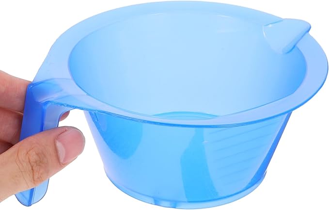 LALAFINA Hair Dye Bowls Set of 6 Transparent Salon Hair Color Mixing Bowls with Measurement Scales for Precise Dye Application and Highlighting 6.10X5.11X2.63In