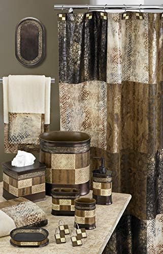 Zahari Home Zambia Animal Print Bath Towel Set - 3 Piece Bath, Hand and Wash Towels. Luxury Contemporary Bath Ensemble