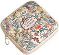 OULIGET Sanitary Napkin Storage Bags,Portable Menstrual Cup Nursing Pad Tampon Storage Pouch,Leather Oil Painting Flower Travel Makeup Bags Coin Purse Sundries Pouch with Zipper