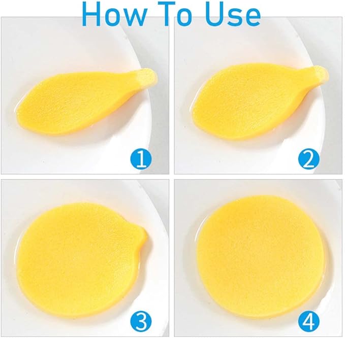 120Pcs Compressed Facial Sponges Face Cleansing Sponge exfoliating sponge for Face Cleansing,Massage, Mask, Makeup Removal (Mix-color)