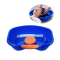Hair Washing Basin for Bedridden,Shampoo Basin for Bedside,Shampoo Bowl,Washing Sink Made for Handicapped, Bedridden, Kids,Hair Cuts and Coloring-46x35cm (blue)