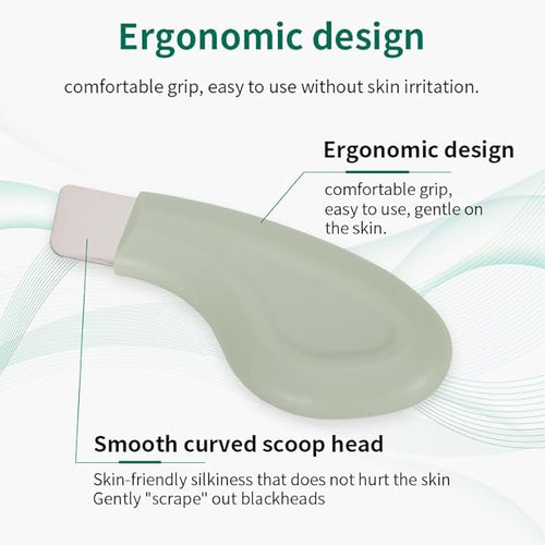 1 Pcs Blackhead Remover Tools, Silicone Face Scraper for Deep Cleansing, Nose Blackhead Remover for Women Men - Green
