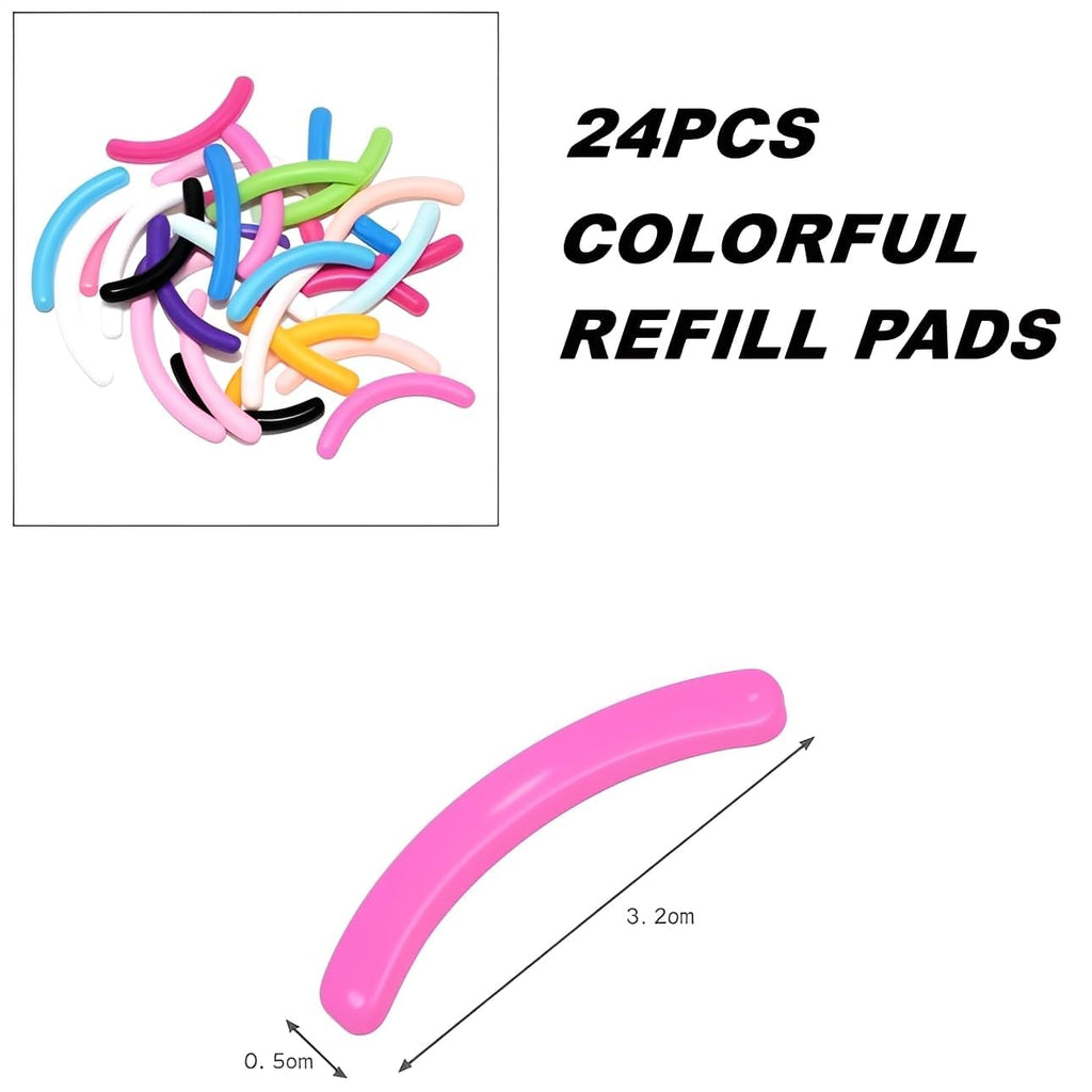 Compatible with Revlon Eyelash Curler Refills,48 Pack Colorful Lash Curlers Refill Compatible with Revlon Eyelash Curler,6 Colors.
