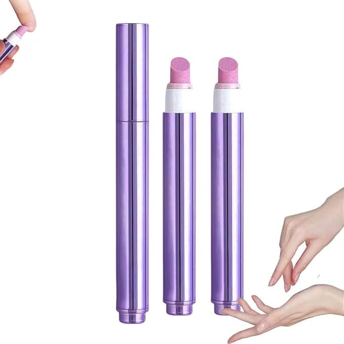 2PC 3-in-1 cuticle oil pen with ceramic tip, used for treating dry and damaged nails, and removing cuticles, Nail Care Pens for Manicure & Pedicure, Professional Salon Tools