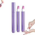 2PC 3-in-1 cuticle oil pen with ceramic tip, used for treating dry and damaged nails, and removing cuticles, Nail Care Pens for Manicure & Pedicure, Professional Salon Tools