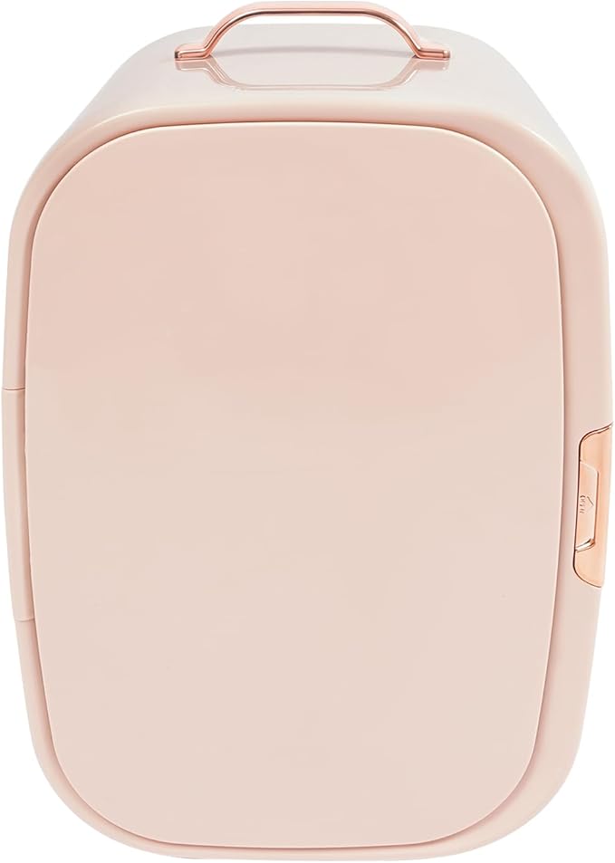 12.68Qt Cosmetic Refrigerator & Warmer, Skincare Fridge with Quiet Technology & Intelligent Temperature Control,Portable Mini Beauty Fridge with Adjustable Shelves for Makeup, Masks, Lipstick (pink)