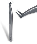 Stacy Lash STL-5 Eyelash Extension Tweezers/Supplies for Volume Extensions & Premade Fans/Precision Tool for False Lashes Application/Beauty Accessories/Curved Tweezer Tip/Eyelashes Tools