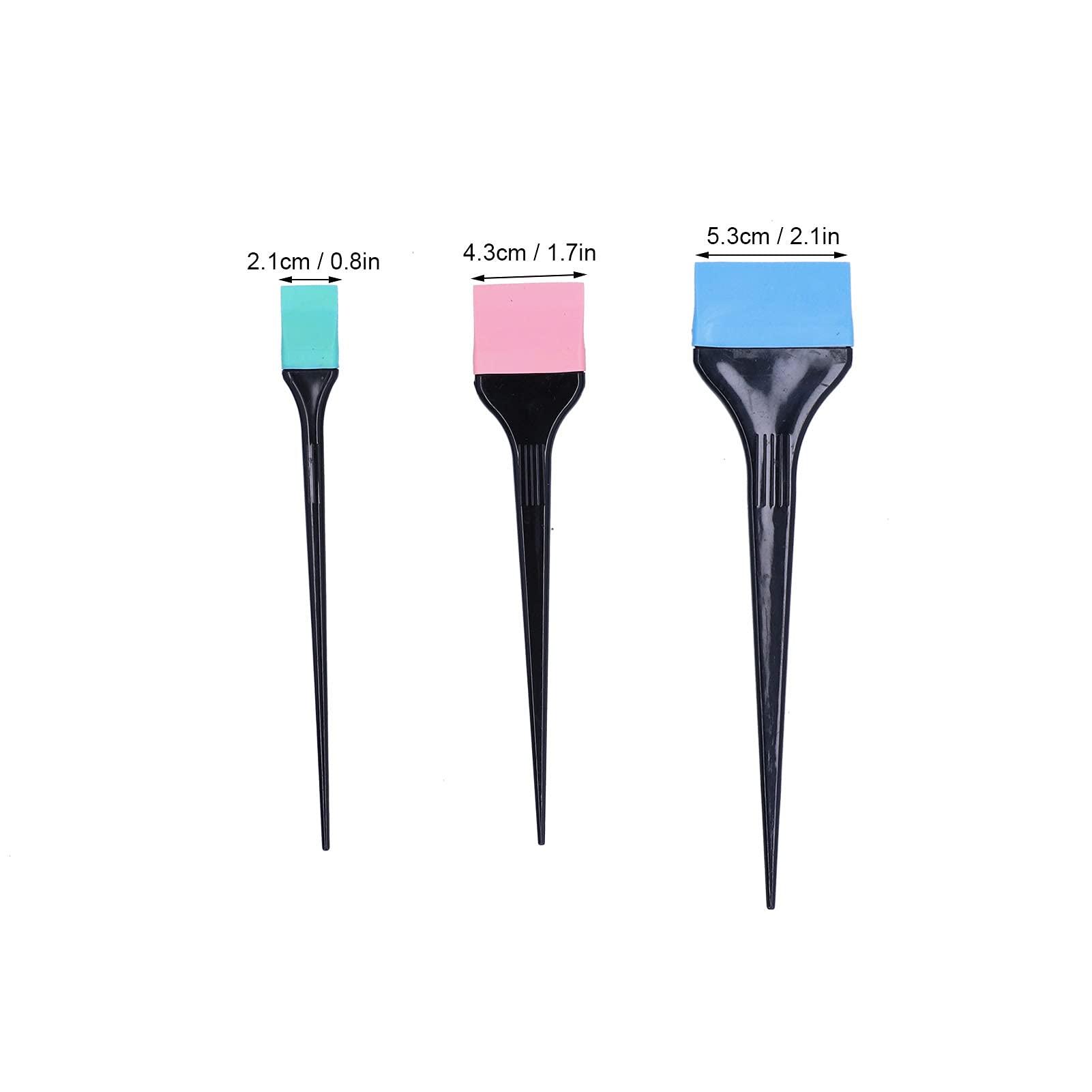 ZJchao Hair Dye Applicator Brushes, 6pcs Silicone Hair Dye Brush Soft Hair Coloring Kit for Home Barber Shop Salon Hair Bleach Tinting Diy Tool Hair Treatments Coloring Brush Set Hair