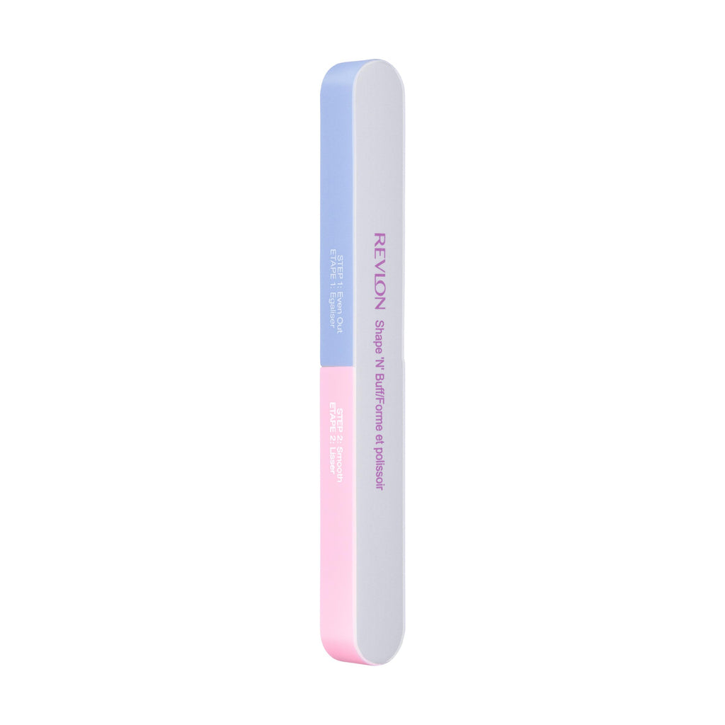 Revlon Shape 'N' Buff Nail Buffer Block, All-in-One Manicure Tool for Shaping & Shining Natural Fingernails, 1 Count