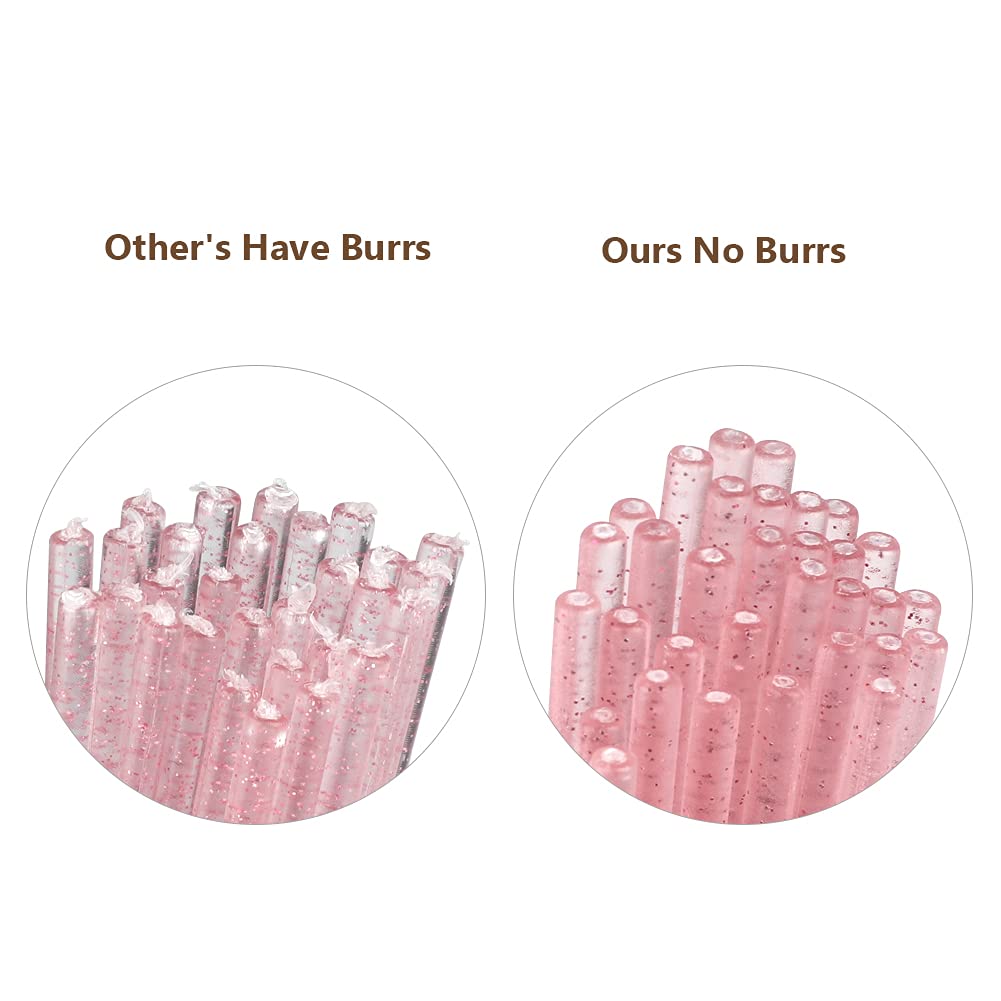 G2PLUS 500PCS Cotton Swabs, Crystal Black Disposable Micro Applicators Brush for Makeup and Personal Care, Micro Swabs for Eyelash Extensions, Nails, Eyeliner (Head Diameter: 2.5mm)