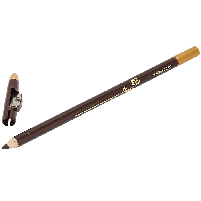 ANGGREK Beard Lineup Pen, White Hairline Pen Professional Beard Pencil Filler Household Beard Pencil Liner Shaping Styling Tool(Light Brown)
