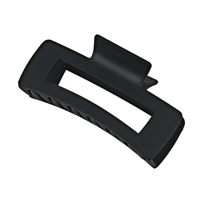 Large Hair Claw Clips for Thick Hair, Hair Clips for Women and Girls, Big Hair Jaw Clips Strong Hold Banana Clips for All Hair Types (Black, 1 Pack)