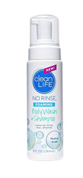 No-Rinse Foaming Body Wash - Waterless Foam Cleanser for Elderly, Adults, Kids, Infants & Caregiver - Rinse Free for Sensitive Skin - Travel Size - Refreshed & Moisturized Skin - 8 fl oz (Pack of 1)