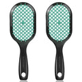 Aussumy Vented Detangling Hair Brush - 2 Pack Detangler Hairbrush for Effortless Tangle Removal - Ultra-Soft Bristles -For Natural Curly Straight Wet Dry Damaged Hair for Women Men Kids