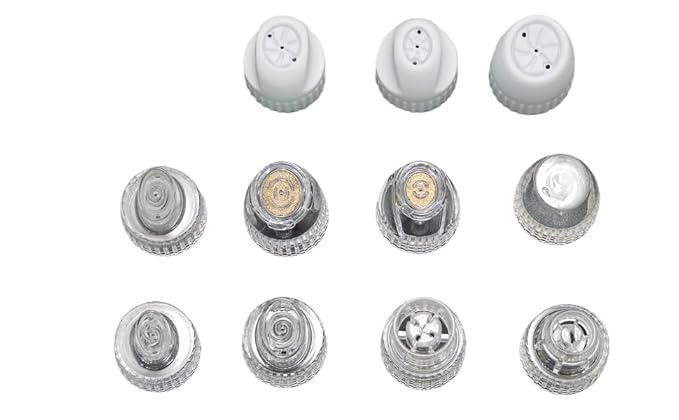 Hydrafacial Replacement Tips Clear Vortex Hydro Facial Tips Aqua Peel Microdermabrasion Heads for Hydrafacial Machine Deep Cleansing Pore Cleansing Blackhead Removal Spa Facial Treatment Accessories