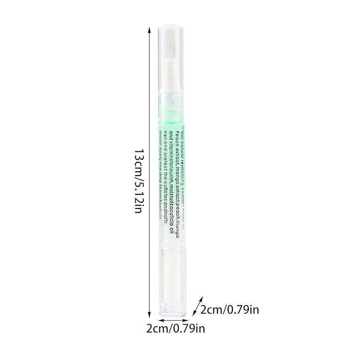 Yimart Set of 4pcs Watermelon Flavor Cuticle Revitalizer Oil Pen with Soft Brush,Nail Nutritional Cuticle Oil Pen For Anti-barb Finger Edge Nail Care Tool
