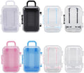 8Pcs 8 Colors Tiny Suitcase Gift Box Eyelash Storage Case Colorful Small Mini Plastic Empty Trolley Bag Luggage Candy Organizer Holder Boxes for Eyelashes Candy Makeup False Lash Travel Tool