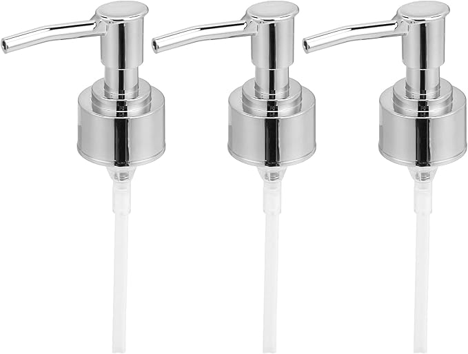 Perfume Bottle Pump Shampoo and Conditioner Bottle Nozzle Shower Gel Bottle Spray Nozzle Kit ABS Material with 360 Degree Rotation for Soap Lotion Massage Oil Bottle Accessory