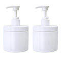 Cosywell 2PCS 500ml Pump Bottle Dispenser White Plastic Pump Bottles