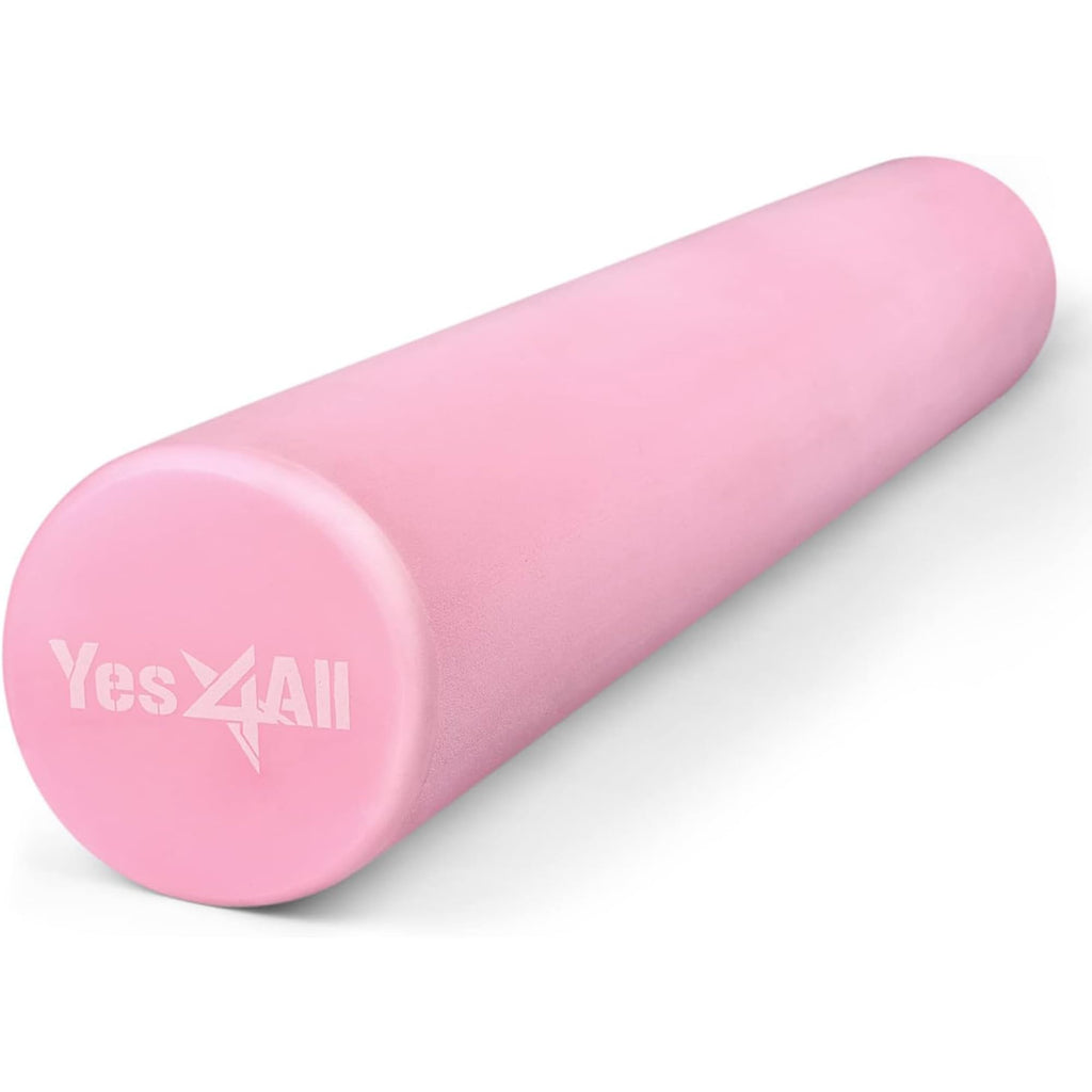 Yes4All EVA Firm Foam Roller for Back - Round Roller for Exercise, Yoga & Pilates 12/18/24/36 inch