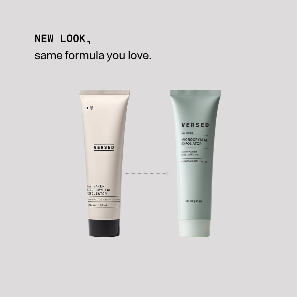 VERSED Day Maker Microcrystal Exfoliator | Creamy Buffing Cleanser, 1 Oz