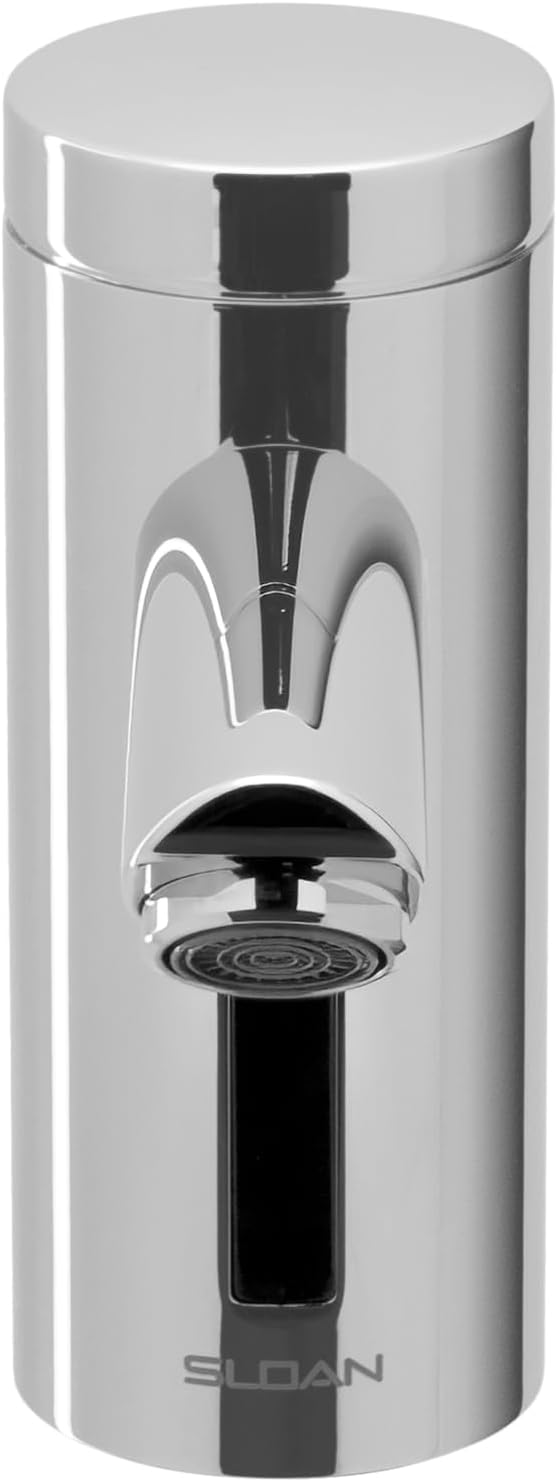 Sloan Optima EAF-200 Sensor Activated Touch-Free Faucet, Commercial Grade w/Mounting Hardware - 0.5 GPM Bluetooth Plug Adapter Hardwired Deck-Mounted Mid Body, Polished Chrome Finish, 3335050