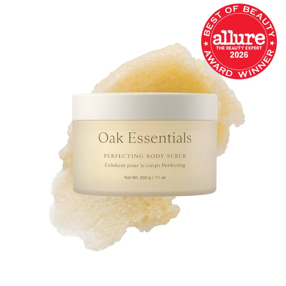 Oak Essentials Perfecting Body Scrub, Exfoliating Sugar Scrub, 7.1oz