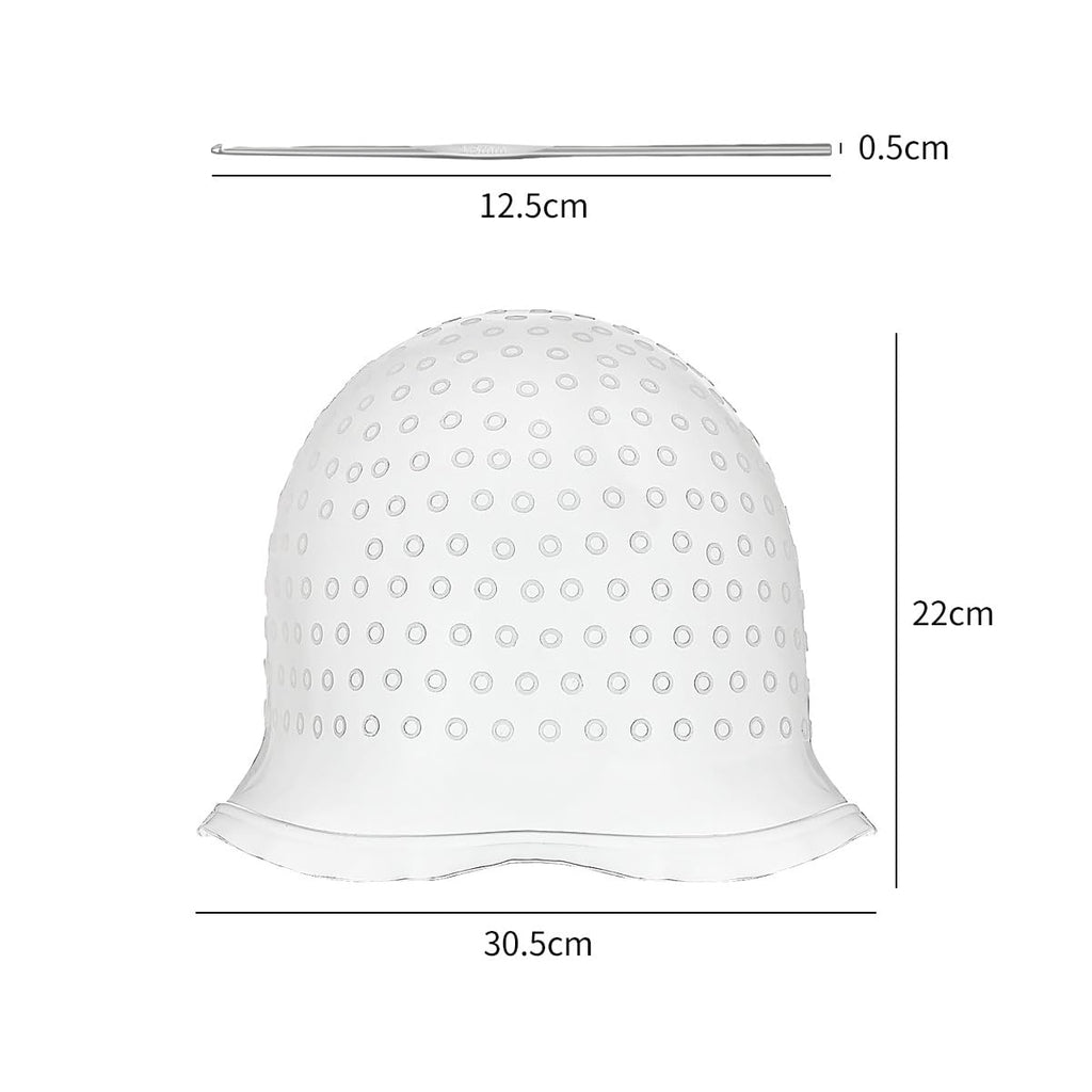 1 Pieces Professional Reusable Hair Coloring Highlighting Cap, Reusable Salon Coloring Tool, White, Blue, Pink (Pink)