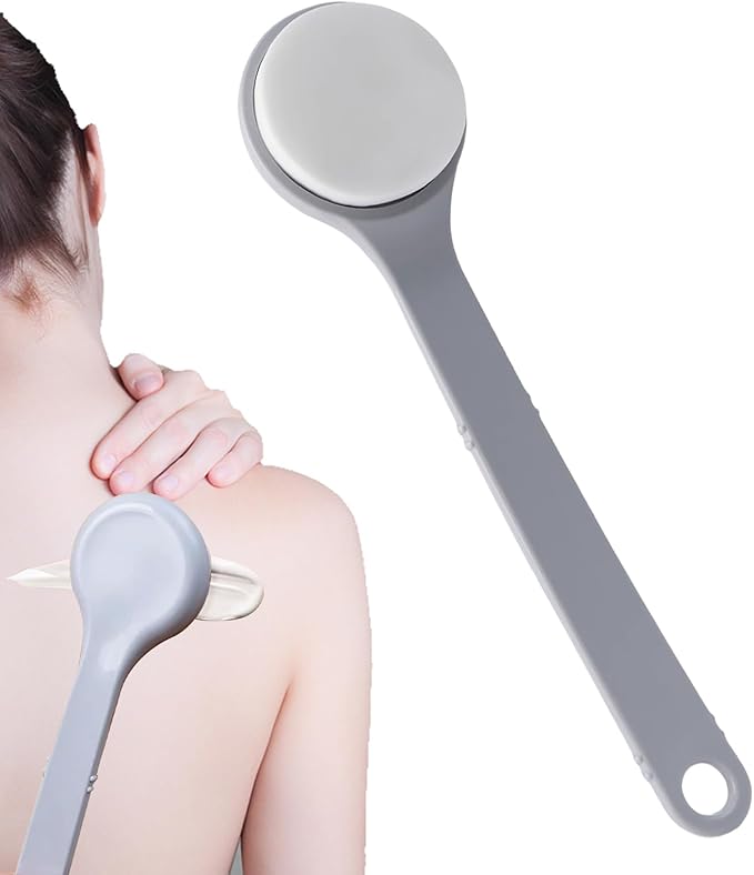 Back Applicator for Lotion - Body Oil Applicator Tool |Back Ointment Spreader, Body Balm Handle Tool, Anti-Slip Grip Moisturizing Oils Apply Tool for Athletes Teens Boys Youth Women Elderly