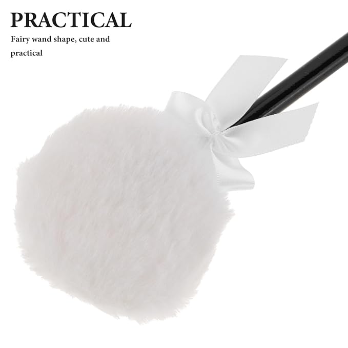 Beavorty Body Powder Puff with Handle Fluffy Powder Puff for Body Dusting with Handle 6.69 Inch Makeup for Home Salon and Bath Gift Basket Use