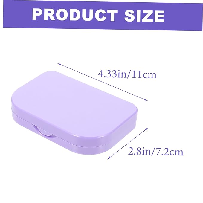Beavorty Portable LED Lash Tray Eyelash Storage Case with Mirror Lightweight False Eyelash Holder for Travel and Professional Use Compact Purple Box Organizer
