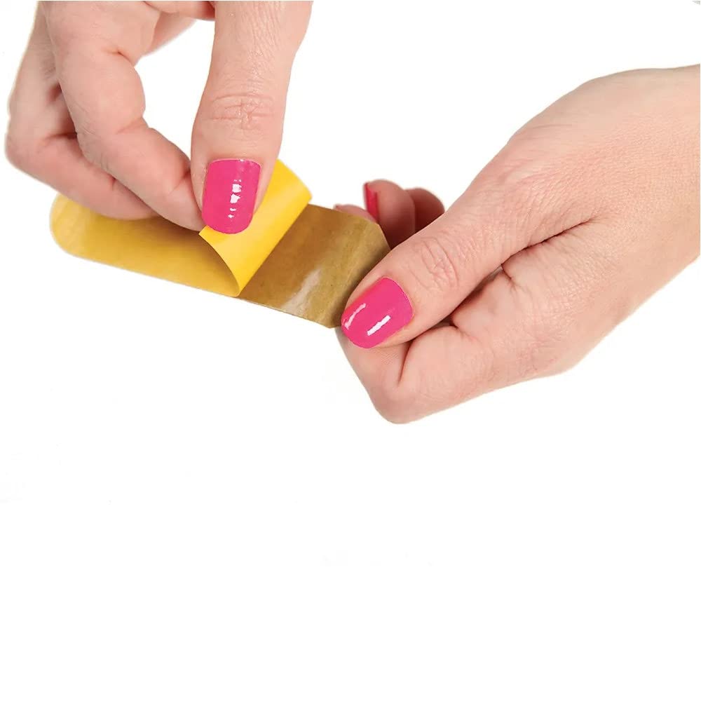 ForPro Professional Collection Stainless Steel Pedi File Refill, 80 Grit, Gold, EZ-Strip Peel Pedicure Refill Pads, 1.25” W x 4” L, 50-Count