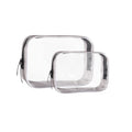 Buminee Clear Travel Bags for Toiletries, Lightweight Toiletry Bag, 2 Pack Multipurpose Transparent TSA Cosmetic Bag