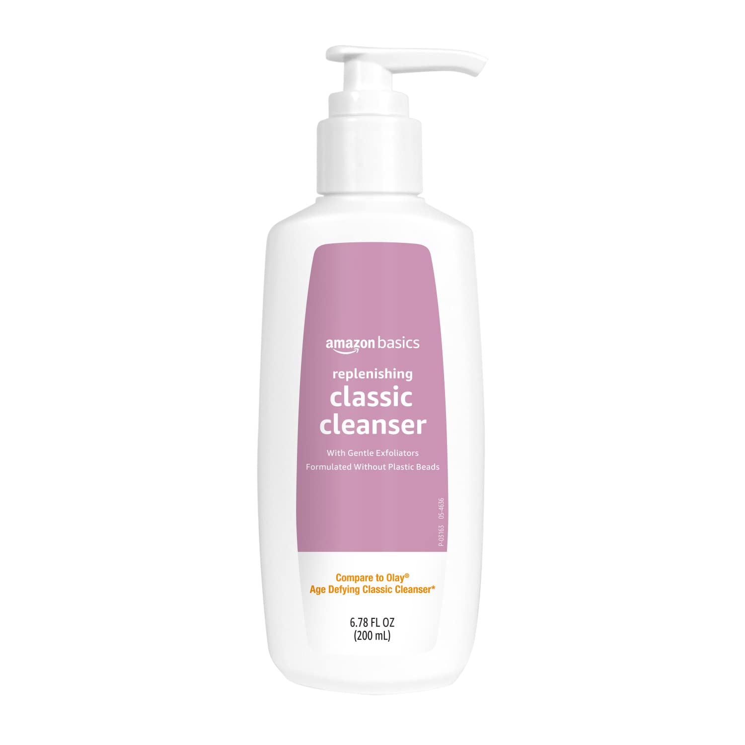 Amazon Basics Gentle Exfoliating Face Wash, Replenishing Daily Facial Cleanser, Refreshing, 6.78 fl oz (Pack of 1)