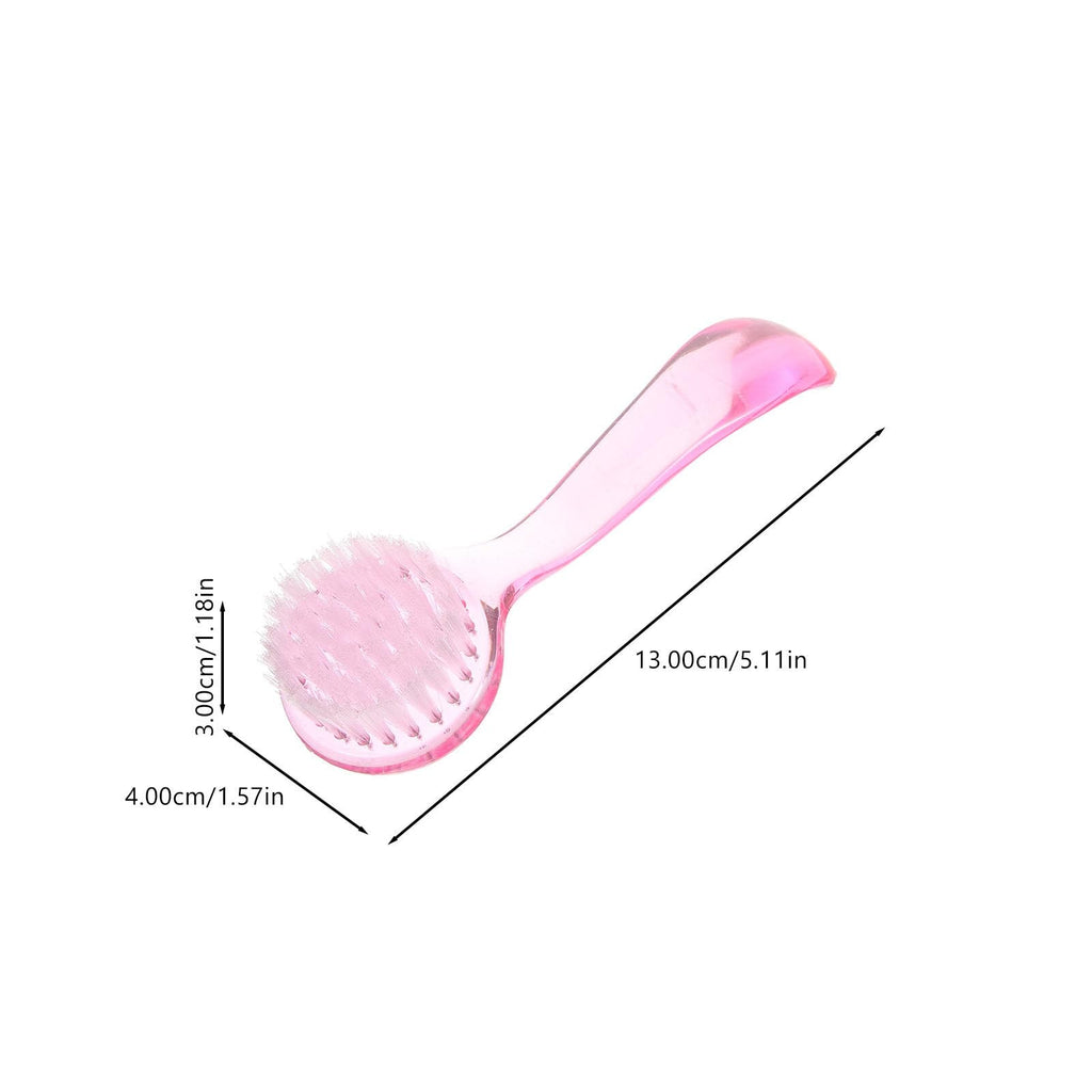 ULTNICE Sheep Horn Facial Brush 4-Pack Manual Face Cleaning Brush Set with Soft Bristles for Deep Pore Cleansing and Blackhead Removal Compact 5.1X1.6 Inch for Wet and Dry Skin Care