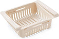 NPQPNAFC Cosmetic Jewelry Storage Box, 1PC Fridge Organizer Storage Box Refrigerator Drawer Plastic Storage Container Shelf Fruit Egg Food Storage Box Kitchen Gadgets Eggs(Kakhi)