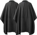 Borogo Professional Waterproof Hair Styling Cape Nylon Haircuting Salon Cape Gown Hair Salon with Snap Closure - 50" x 60" 2-Pack