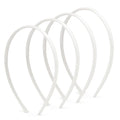 Plastic Thin Skinny Headbands - Headband for Women - Plain Headband for Girls DIY - Hair Bands Teeth Comb Headbands Halloween Comb - White