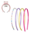 Conair Scünci Skinny Headbands, No-Damage, Flexible, 4 Count, Neutral