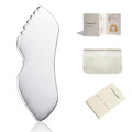 FSwsawX Stainless Steel Gua Sha Facial Tools, Face Comb & Massager Metal Gua sha Tool for Blood Circulation & Lymphatic Drainage, Body and Face Gua Sha Stone for Tighten Skin