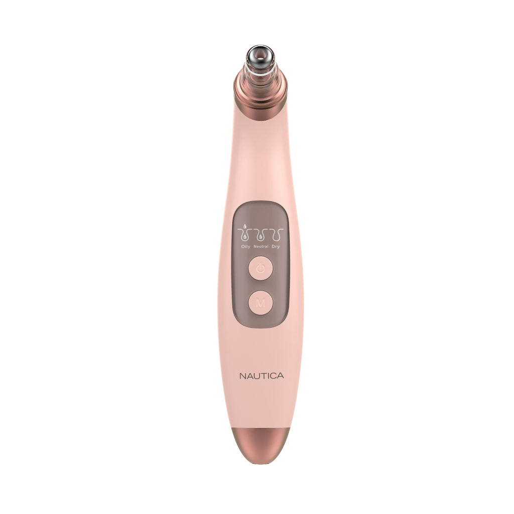 Nautica PC250 Blackhead Remover Tool, Rechargeable Vacuum Blackhead Remover for Face with 6 Heads, 3 Modes & LED Display for Deep Pore Cleansing