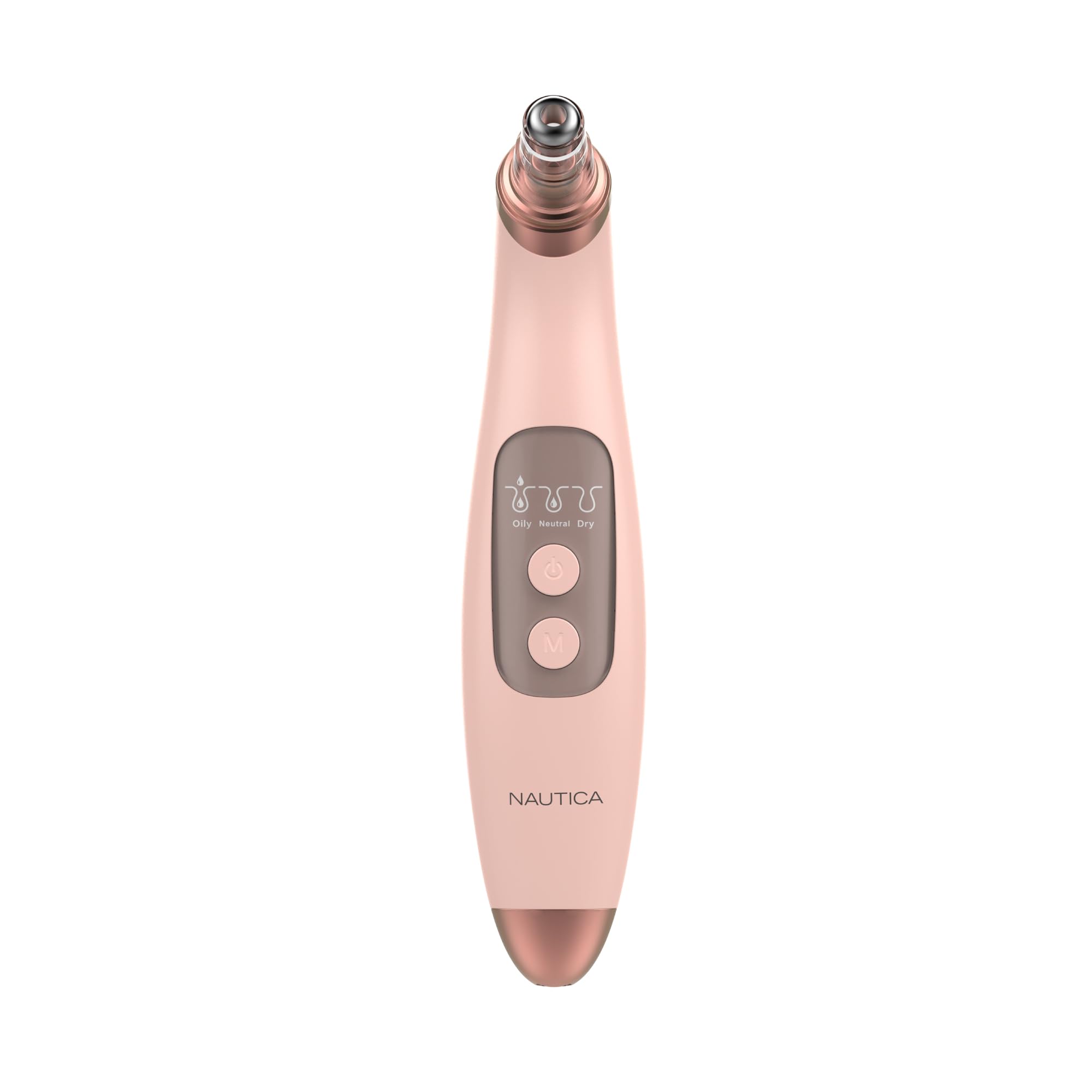 Nautica PC250 Blackhead Remover Tool, Rechargeable Vacuum Blackhead Remover for Face with 6 Heads, 3 Modes & LED Display for Deep Pore Cleansing