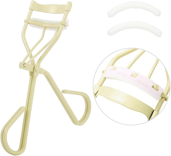 Uranian Eyelash Curlers with Built-in Comb Lash Curler with Comb Eyelash Curler with 2 Refill Pads Premium Lash Curler Makeup Tool for Women and Girls