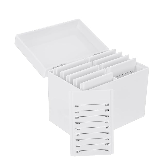 Acrylic Eyelash Storage Box, 10 Layers False Eyelashes Glue Pallet Holder Display Grafting Eye lashes Extension Close-Packed Display with 10 Pallets Makeup Organizer