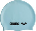 Arena Classic Unisex Soft Silicone Swim Cap for Women and Men, Intensive Training and Racing Comfortable Non-Slip Long Hair Swimming Hat, Pastel Blue