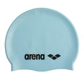 Arena Classic Unisex Soft Silicone Swim Cap for Women and Men, Intensive Training and Racing Comfortable Non-Slip Long Hair Swimming Hat, Pastel Blue