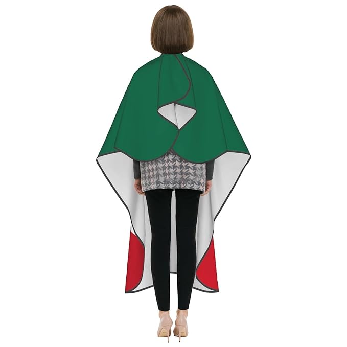 Mexican Flag Barber Cape - Hair Cutting Cape Apron for Clients - Men & Women
